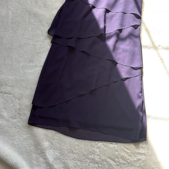 RW&CO Midnight Cascade Dress Purple Ruffle Dress - Picture 7 of 9